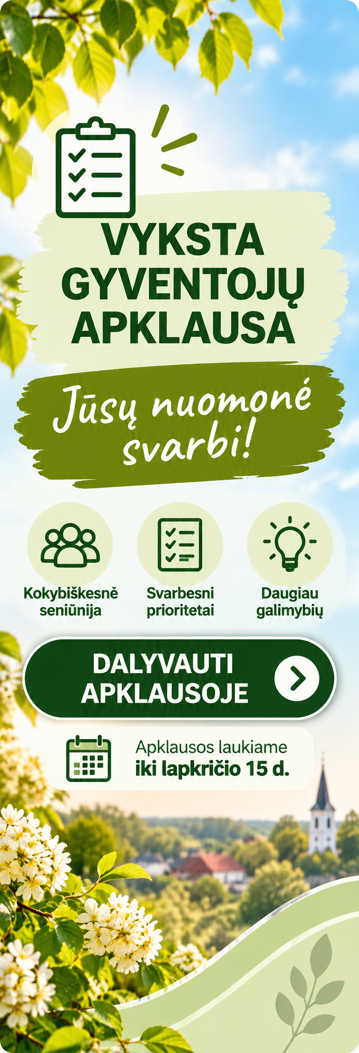 Ginkūnų seniūnijos gyventojų apklausa